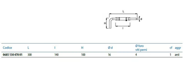 L-shaped bolt for fencing - L-shaped bolt for fencing by Unifix SWG - view 3